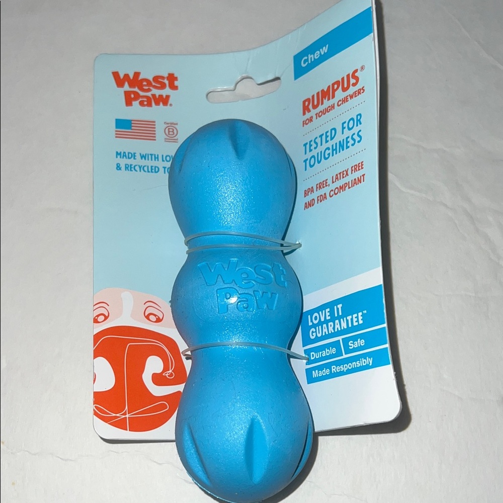 Rumpus Durable Blue Dog Toy
